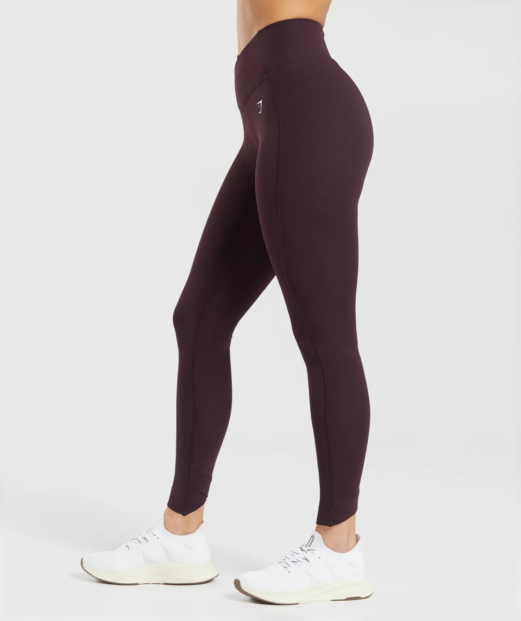 Gymshark Crossover Leggings - Plum Brown