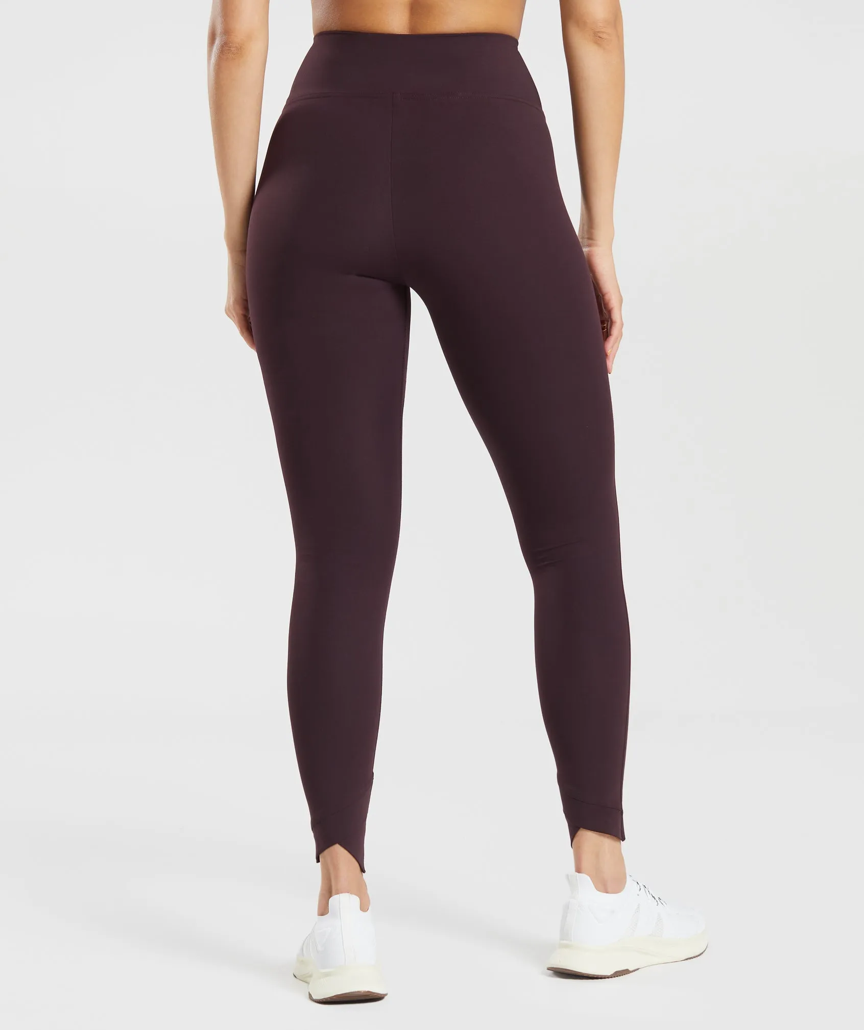 Gymshark Crossover Leggings - Plum Brown