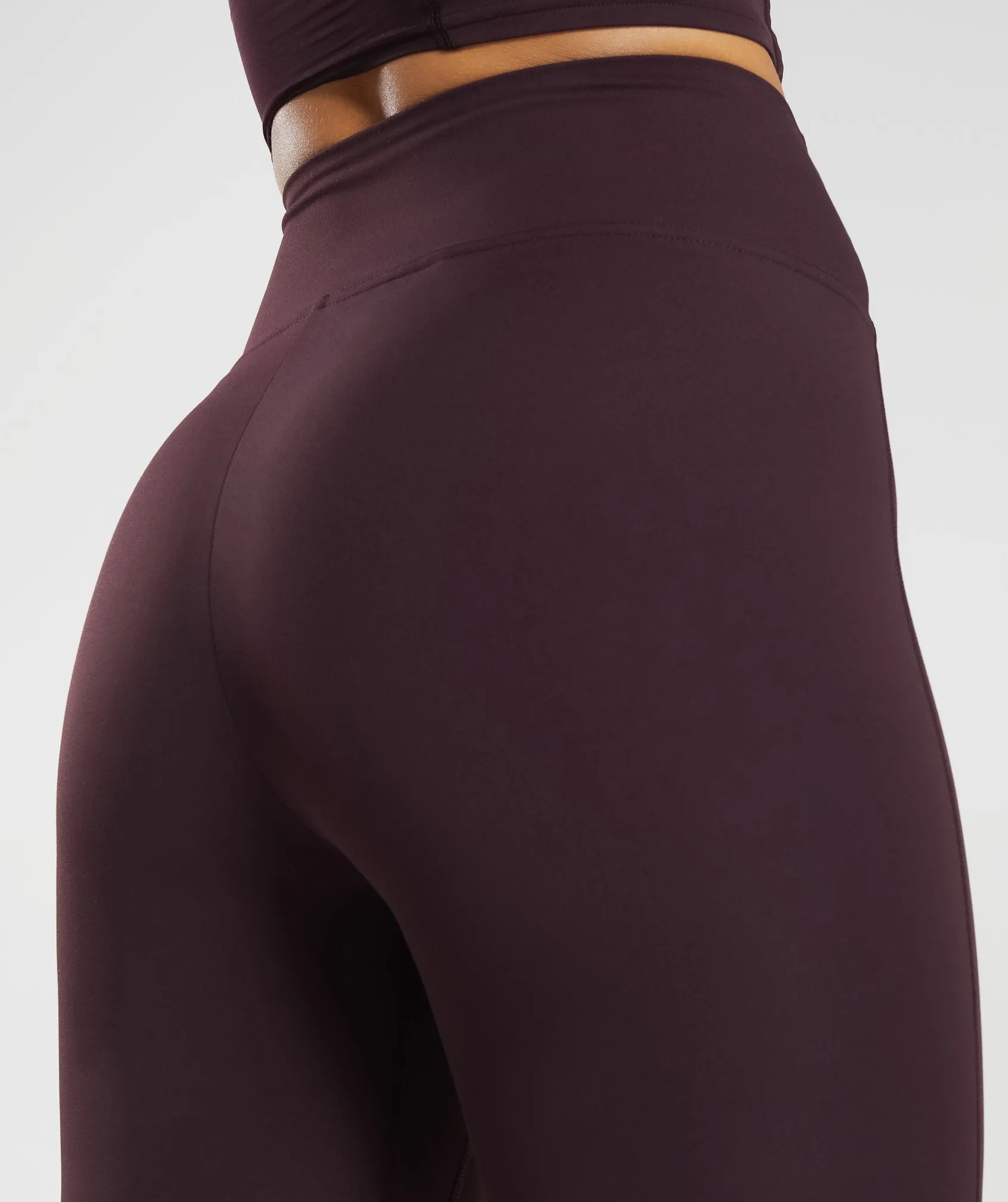 Gymshark Crossover Leggings - Plum Brown