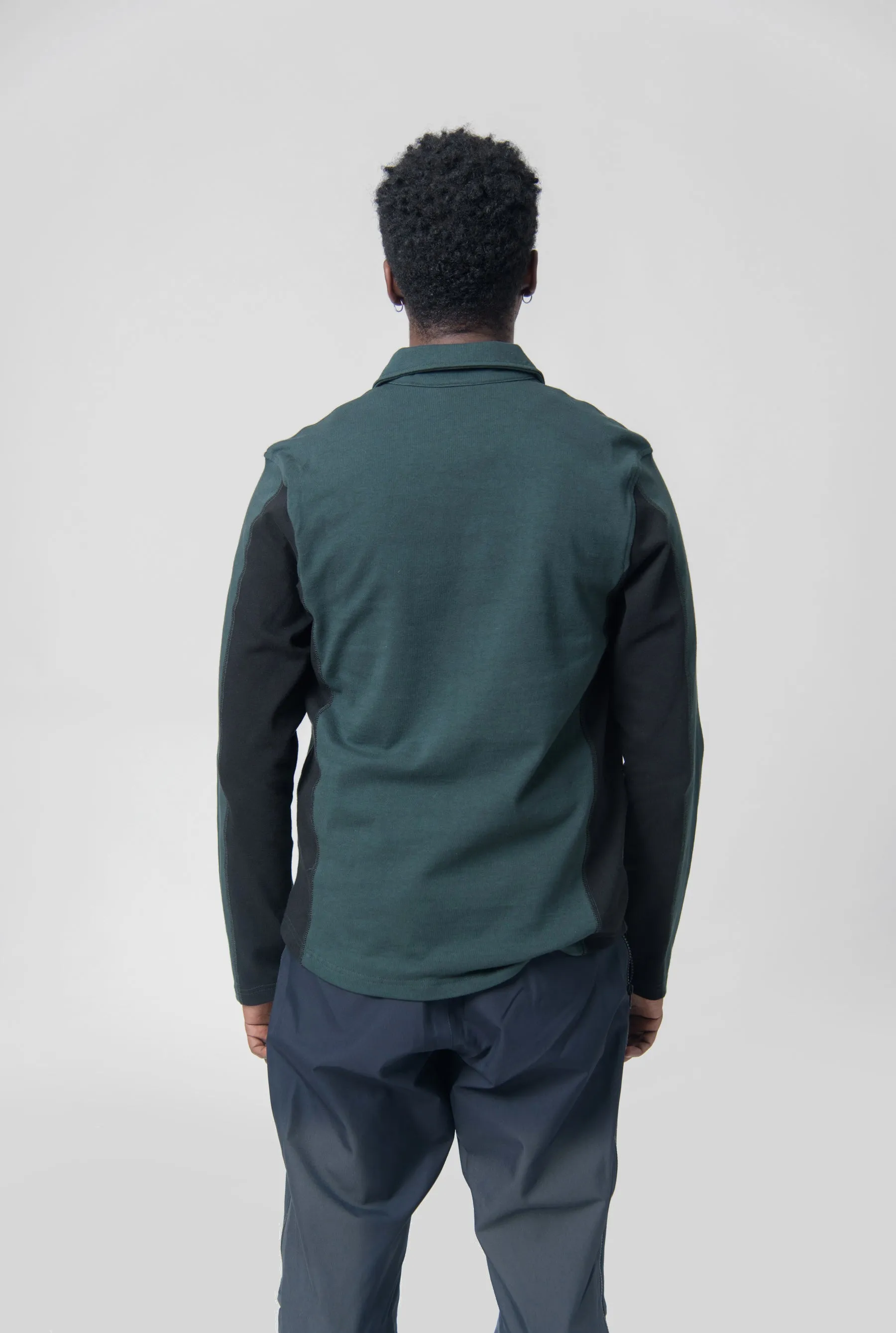 Half-Zip Polo Sweater Forest Green