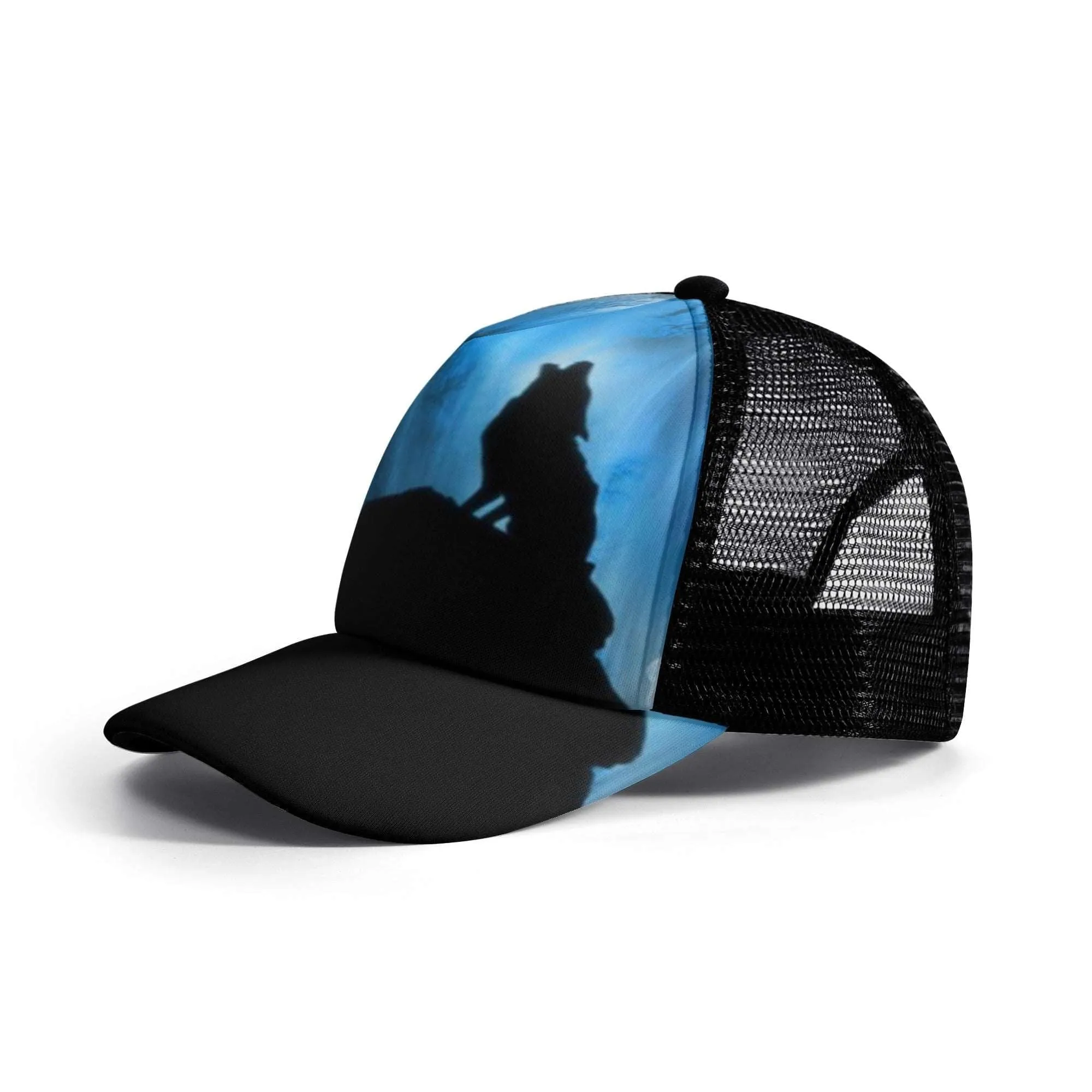 Howling Wolf Kids' Mesh Baseball Caps