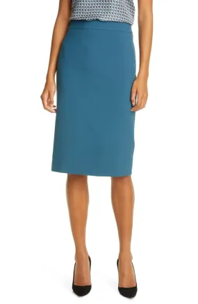 HUGO BOSS Women's Vinoa Aqua Ponte Pencil Skirt