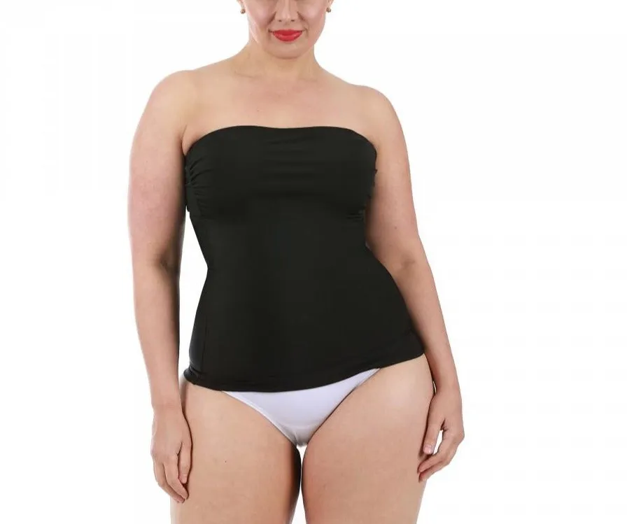 InstantFigure Plus Size Strapless Bandeau Top WBT035C