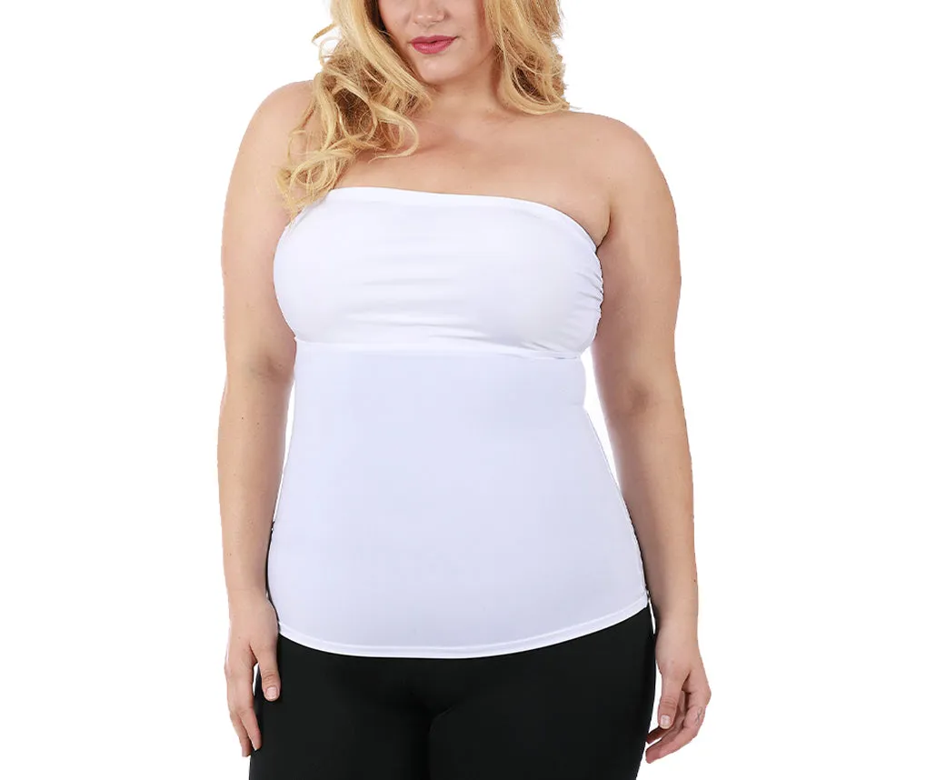 InstantFigure Plus Size Strapless Bandeau Top WBT035C