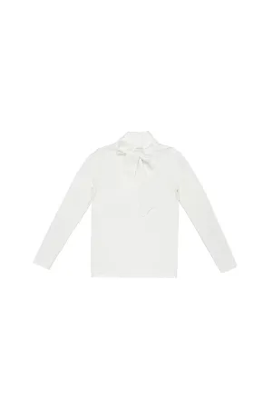 Ivory Bow Neck Sweater