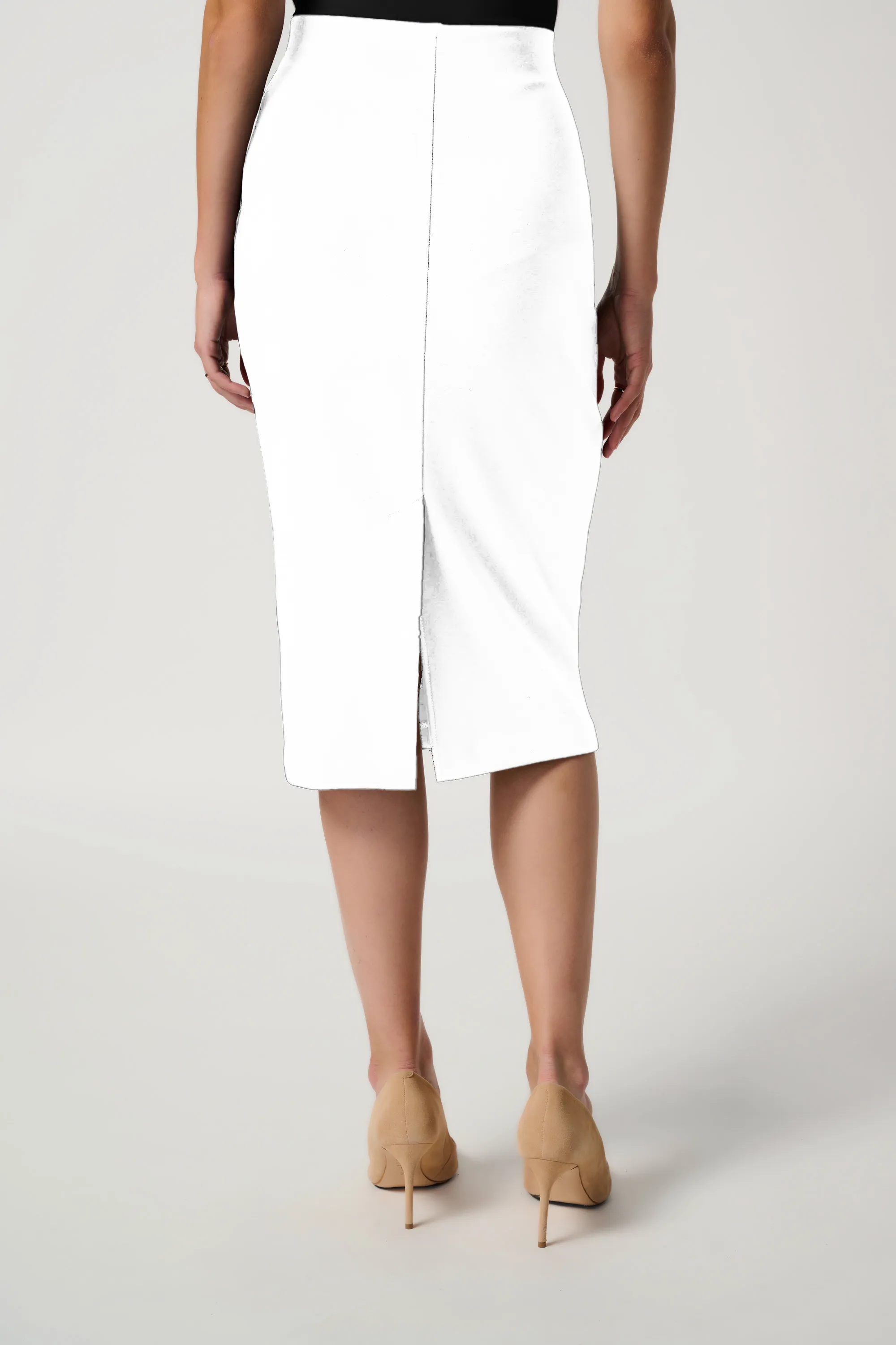 Joseph Ribkoff Classic Long Pull On Pencil Skirt - Vanilla