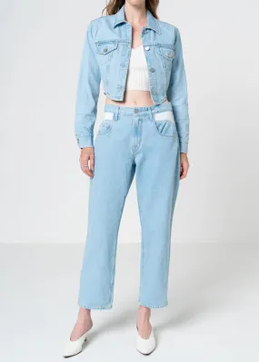 KHLOE CROPPED DENIM JACKET