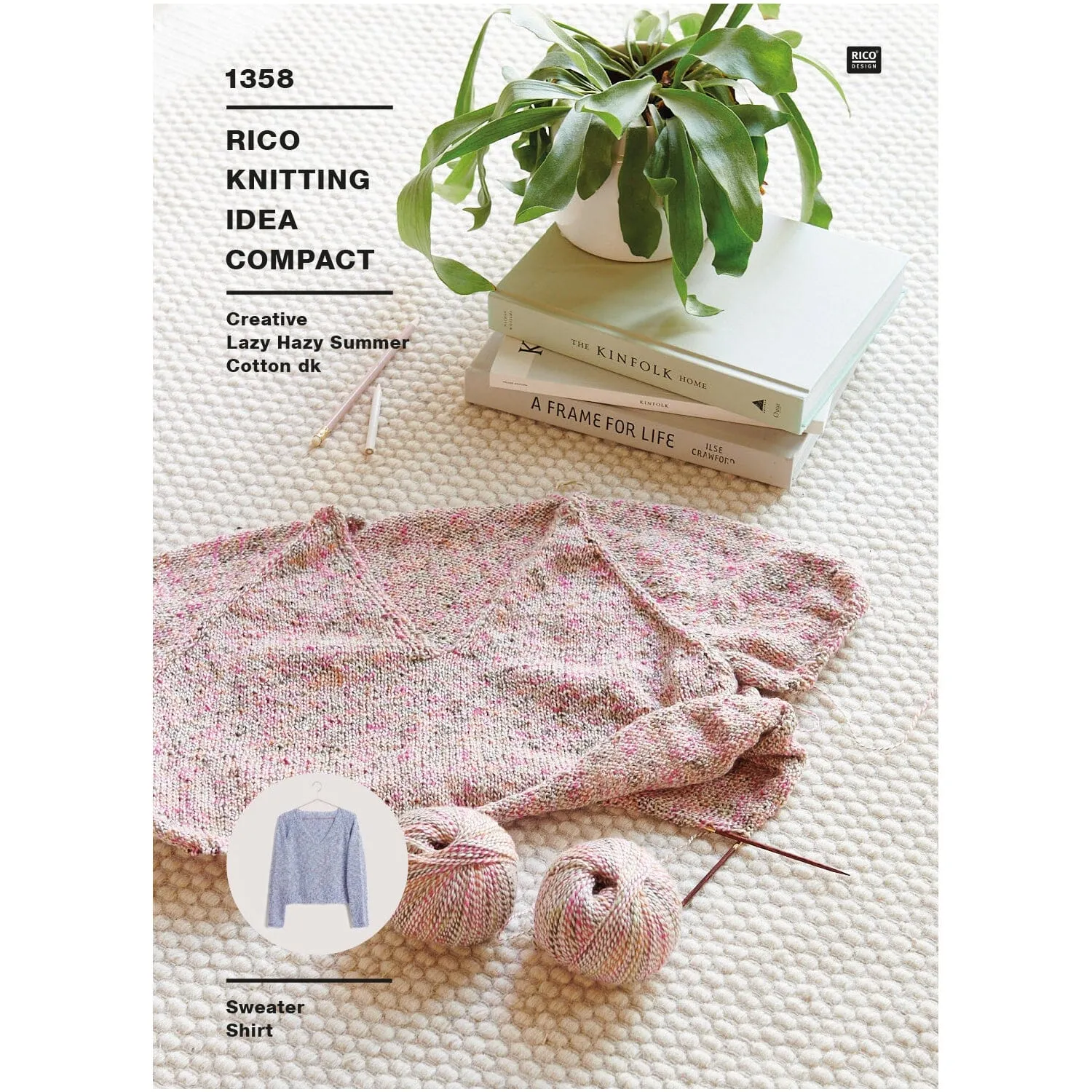 KIC 1358 Long & Short Sleeve Top Down Sweater Pamphlet