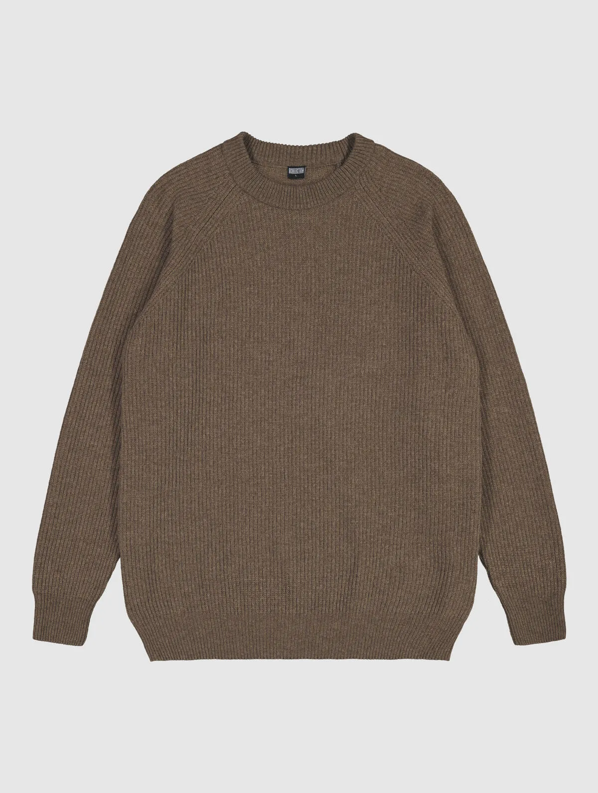 Kuohu Heavy Wool Sweater Light Brown