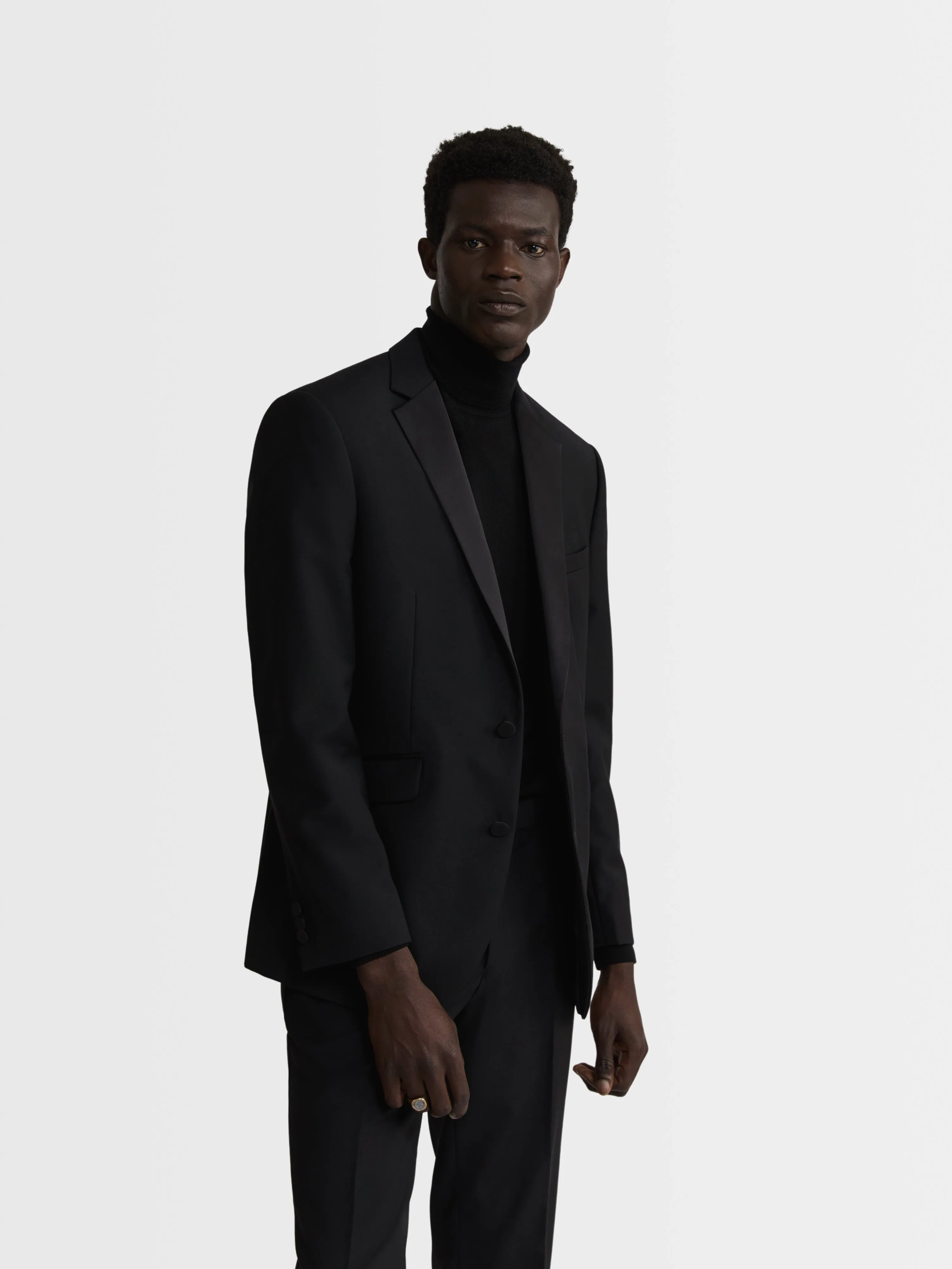 Lancewood Premium Wool Slim Black Dinner Jacket