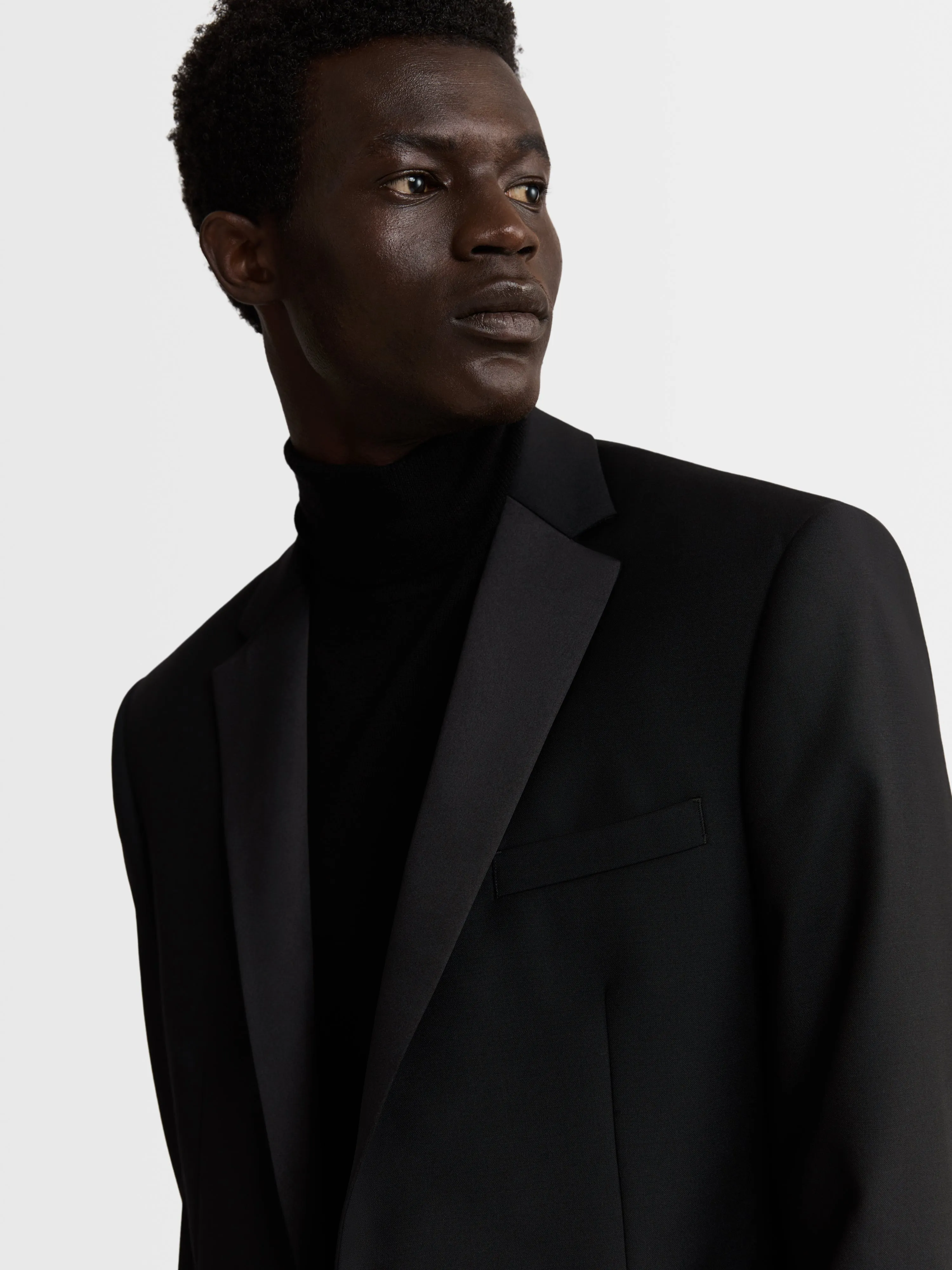 Lancewood Premium Wool Slim Black Dinner Jacket