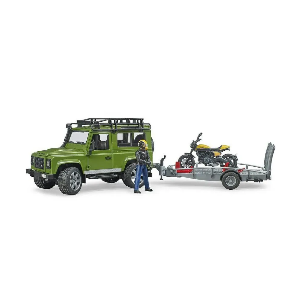 Land Rover Defender, Trailer & Motor Bike