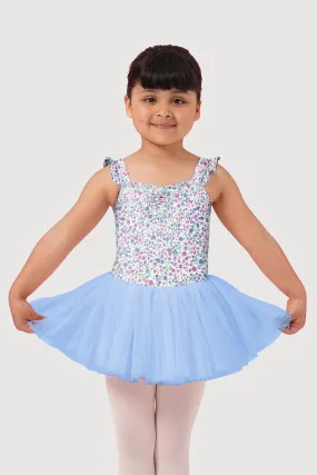 LM51240G - Mirella Ditsy Floral Frill Strap Girls Tutu Dress