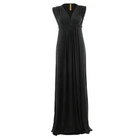 Long Sleeveless Black Caftan