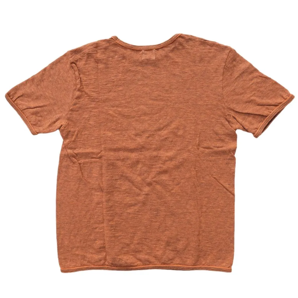 Loop & Weft Super Slub Henley (Orange)