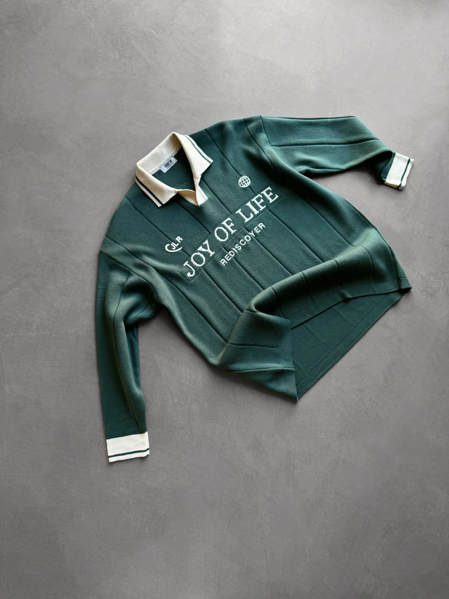 Loose Fit JLR Polo Sweater - Petrol