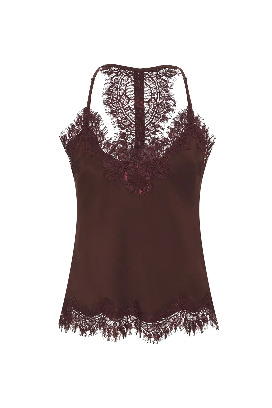 Lucy Crop Cami - Dark Plum