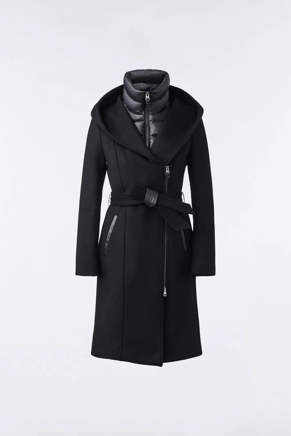 MACKAGE SHIA-Z - 2-in-1 Double-Face Wool Coat With Removable Bib