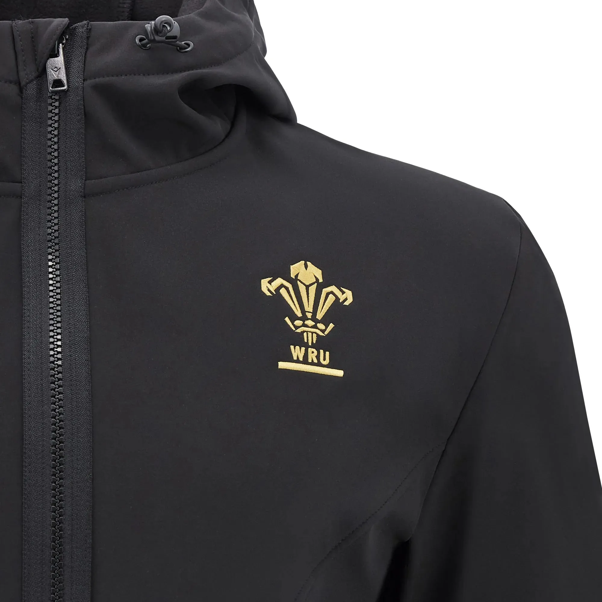 Macron Wales WRU 2024/25 Adults Soft Shell Rugby Jacket