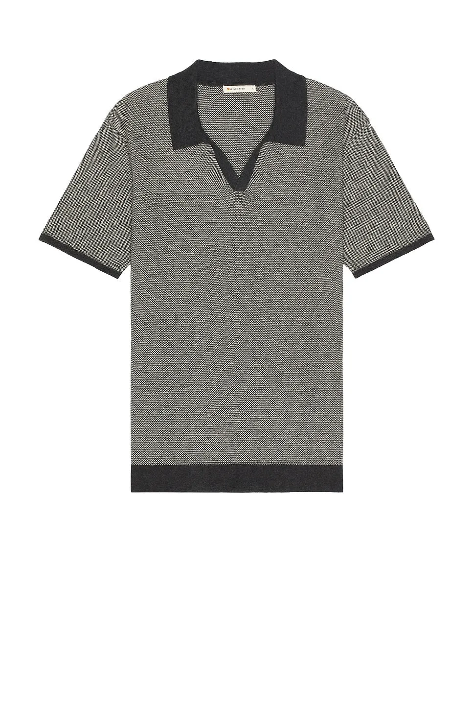 Marine Layer Liam Sweater Polo-charcoal