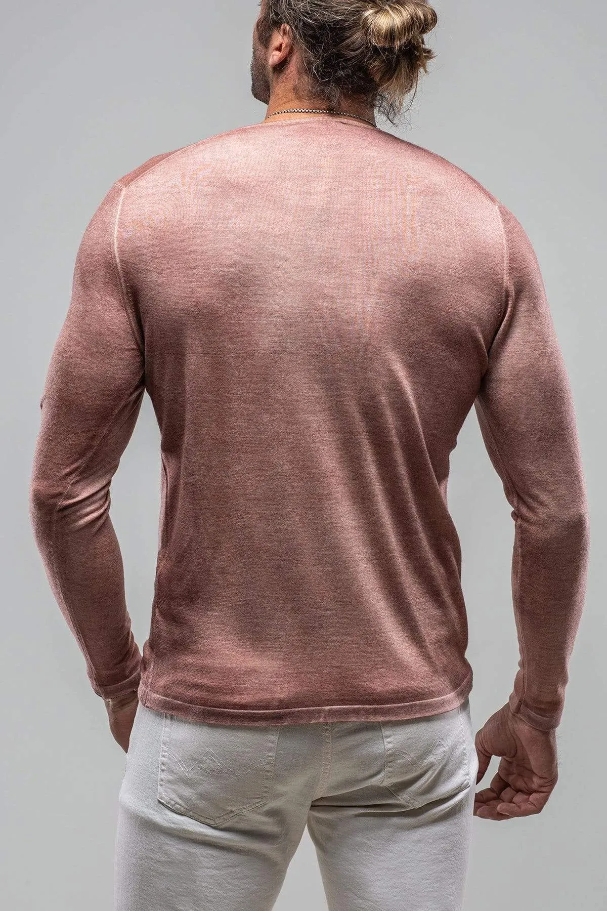 Matteo Cashmere Sweater in Dusty Rose