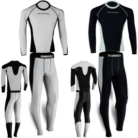 Mens Compression Base Layer 2Pcs Suit Tights Shirt Activewear Under Pant Thermal