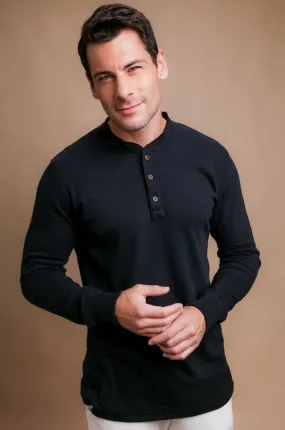 Men's Henley Long Sleeve Shirt