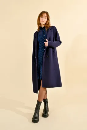 Molly Bracken Navy Knitted Coat