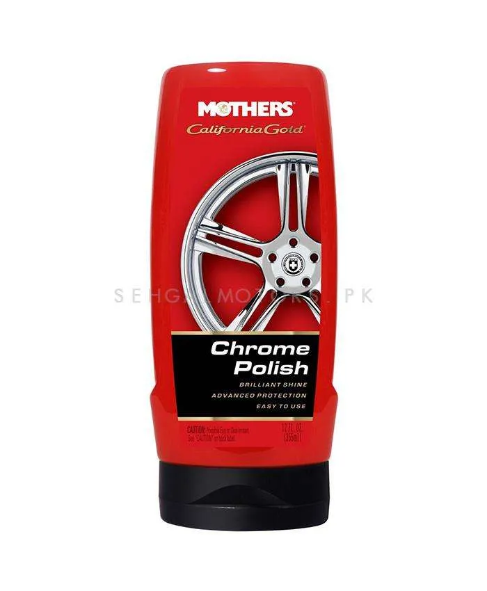 Mothers California Gold Chrome Polish - 355 ML (05212) - Metal Wax | Metal Polish | Chrome Polish | Metal Shine Look