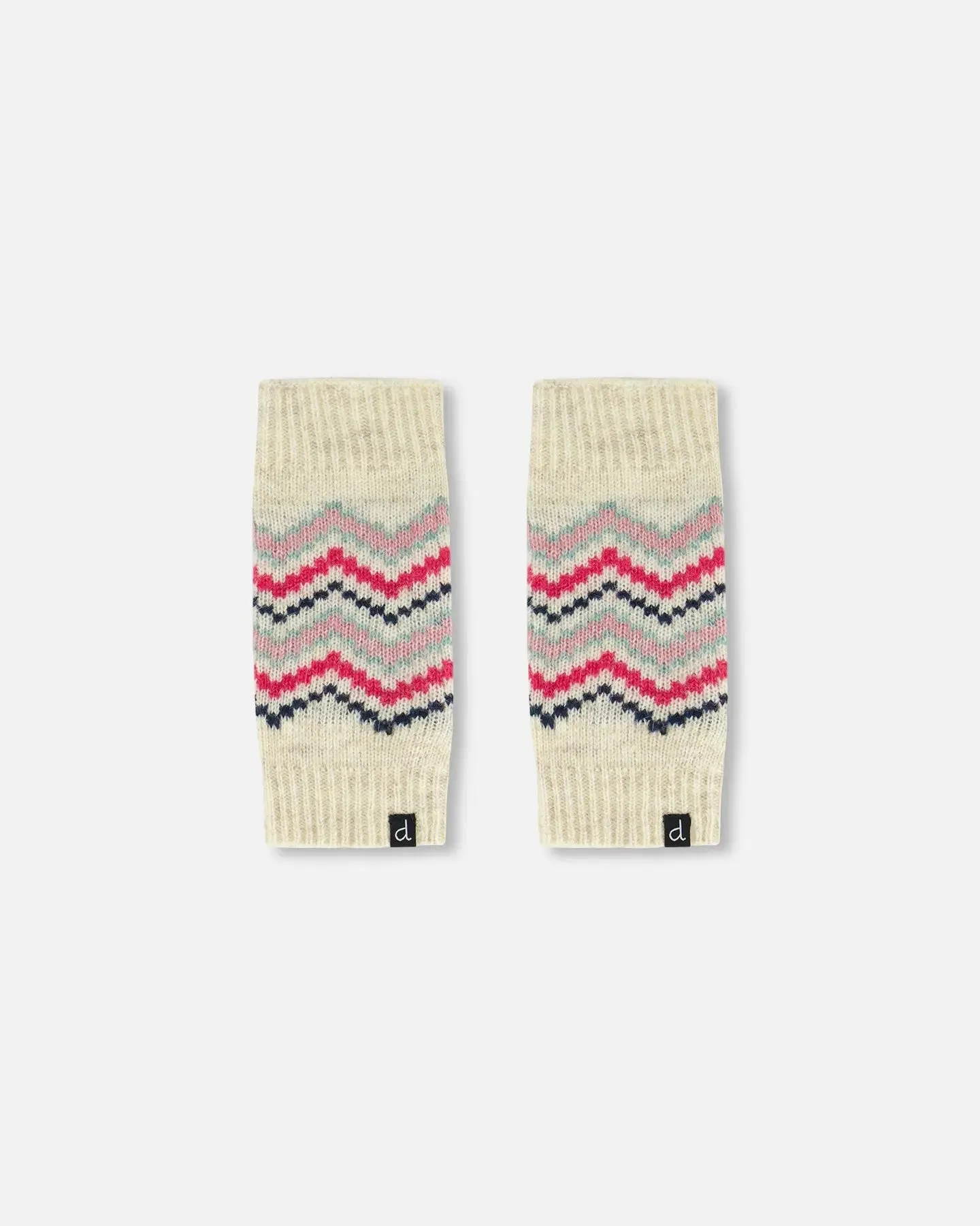 Norwegian Jacquard Leg Warmers Beige Mix