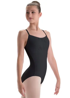 ON SALE Double Shirred Empire Banded Silkskyn Camisole Leotard