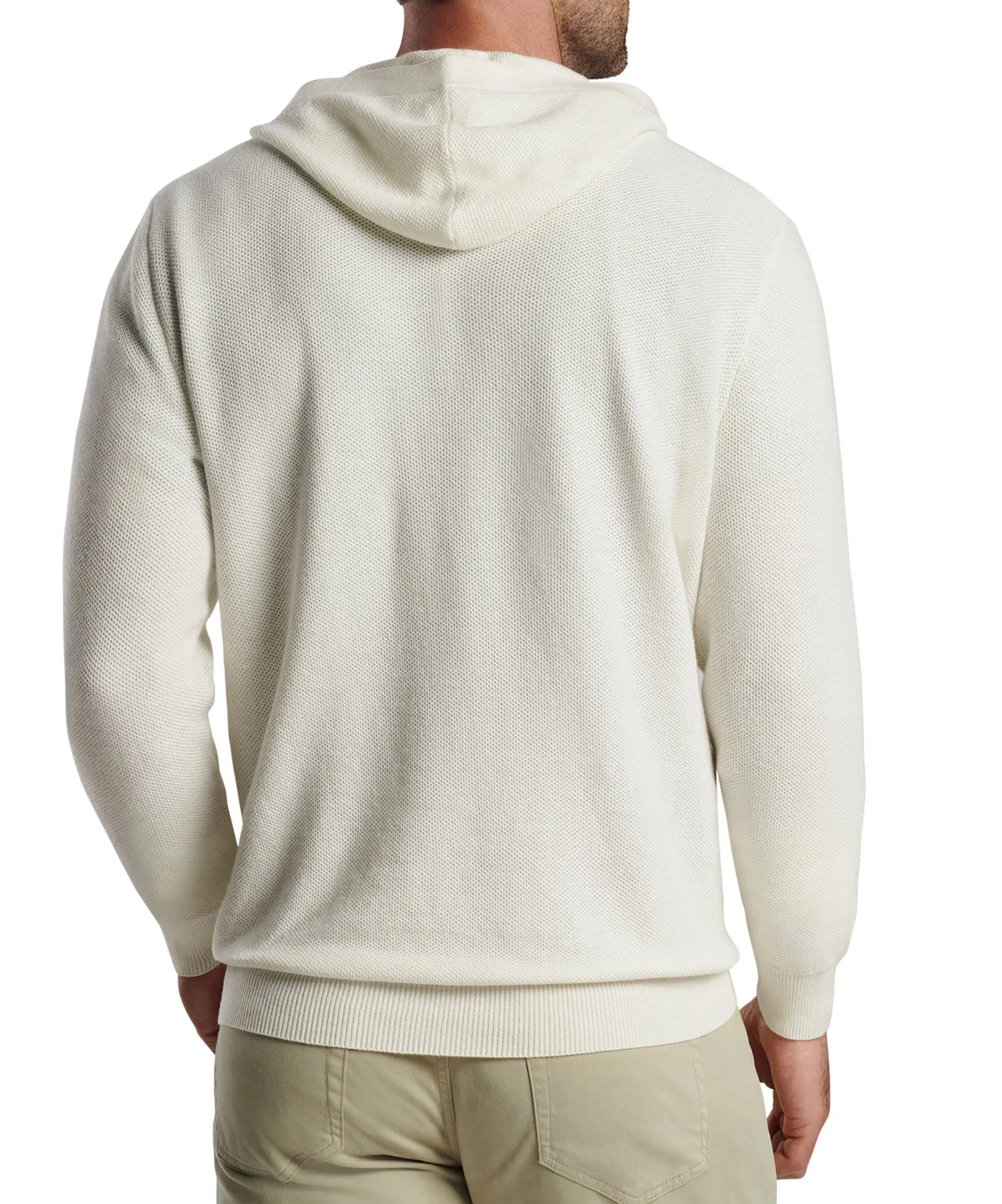 Peter Millar Long Sleeve Hickory Henley Hoodie Pullover