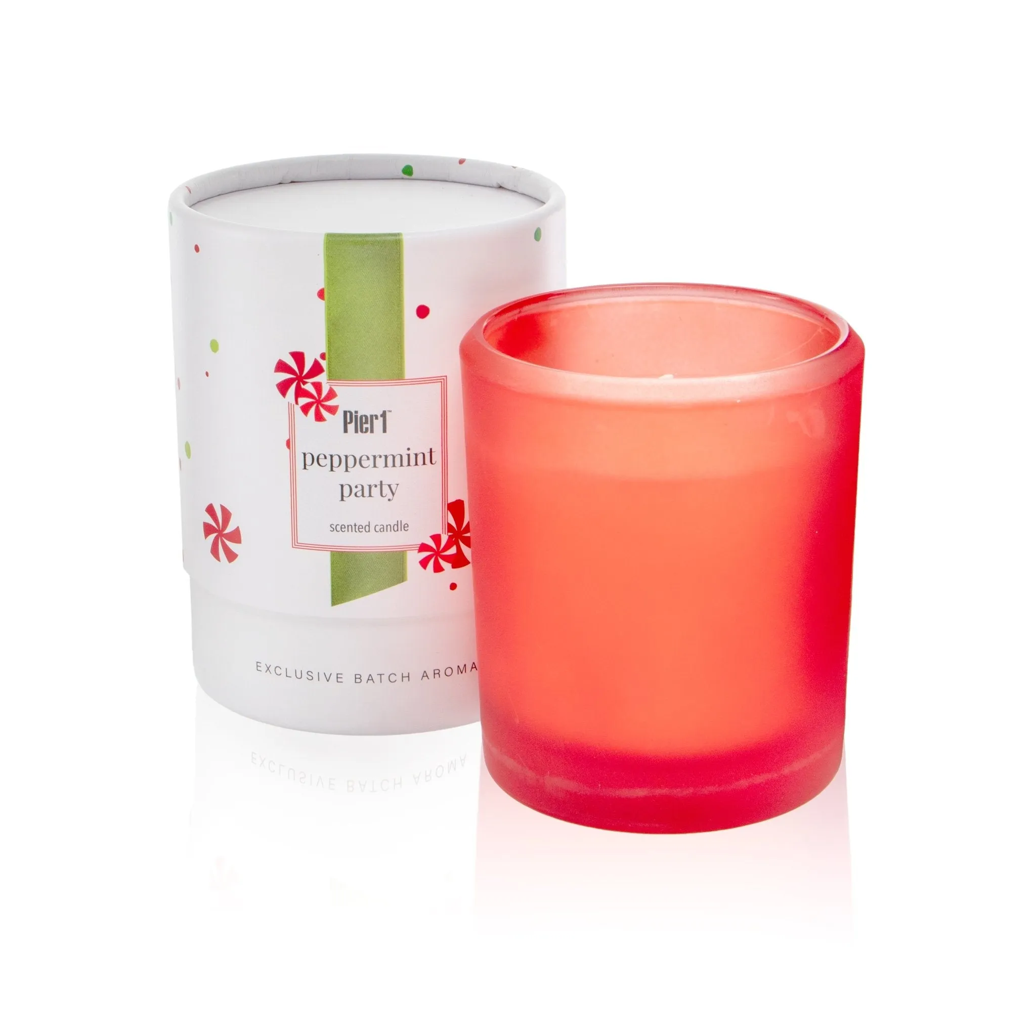 Pier 1 Peppermint Party 8oz Boxed Soy Candle