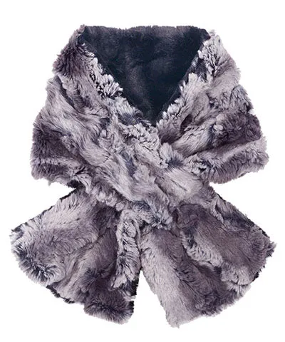 Pull-Thru Scarf - Luxury Faux Fur in Muddy Waters