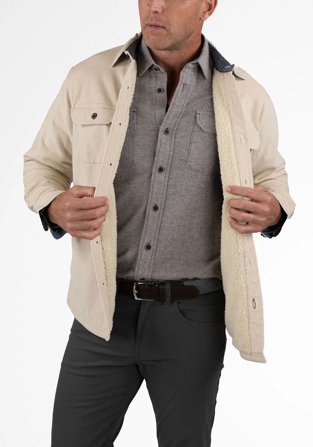 Puretec Cool® Sherpa Lined Cord Shirt Jacket