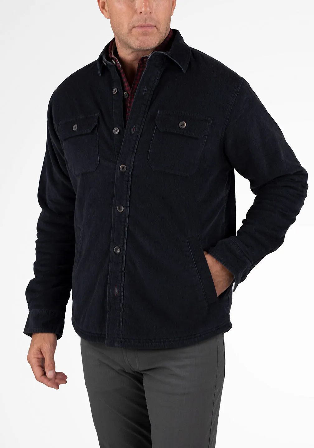 Puretec Cool® Sherpa Lined Cord Shirt Jacket