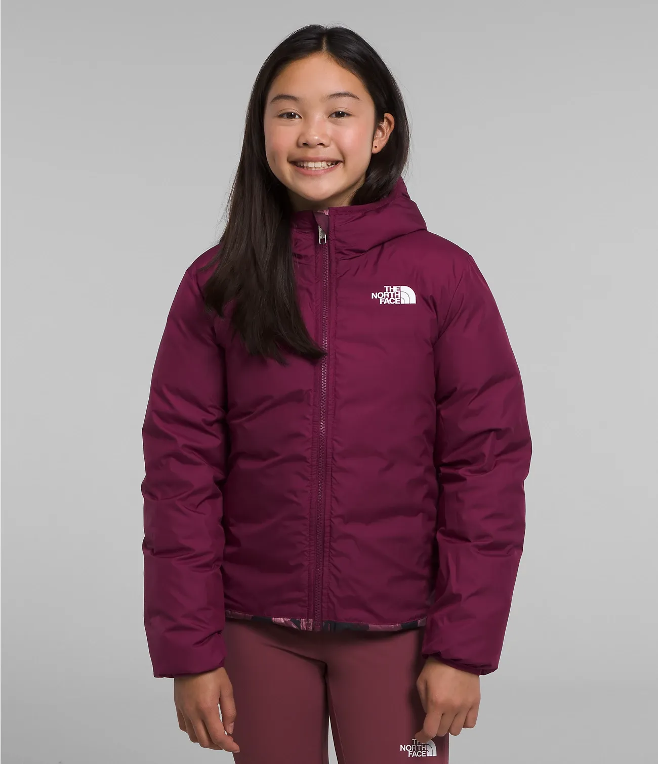 Reversible Down Hooded Jacket Girl's