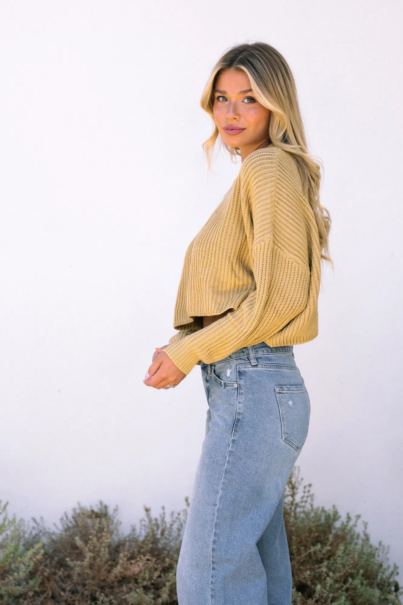 Sammy Cropped Knit Sweater