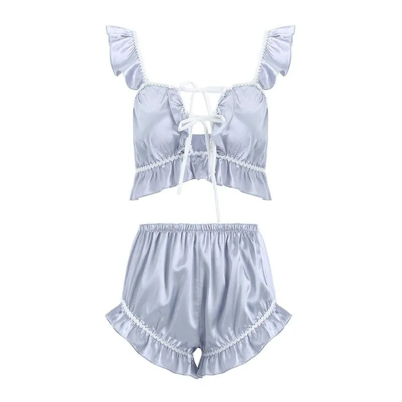 Satin Babydoll Sleep Set