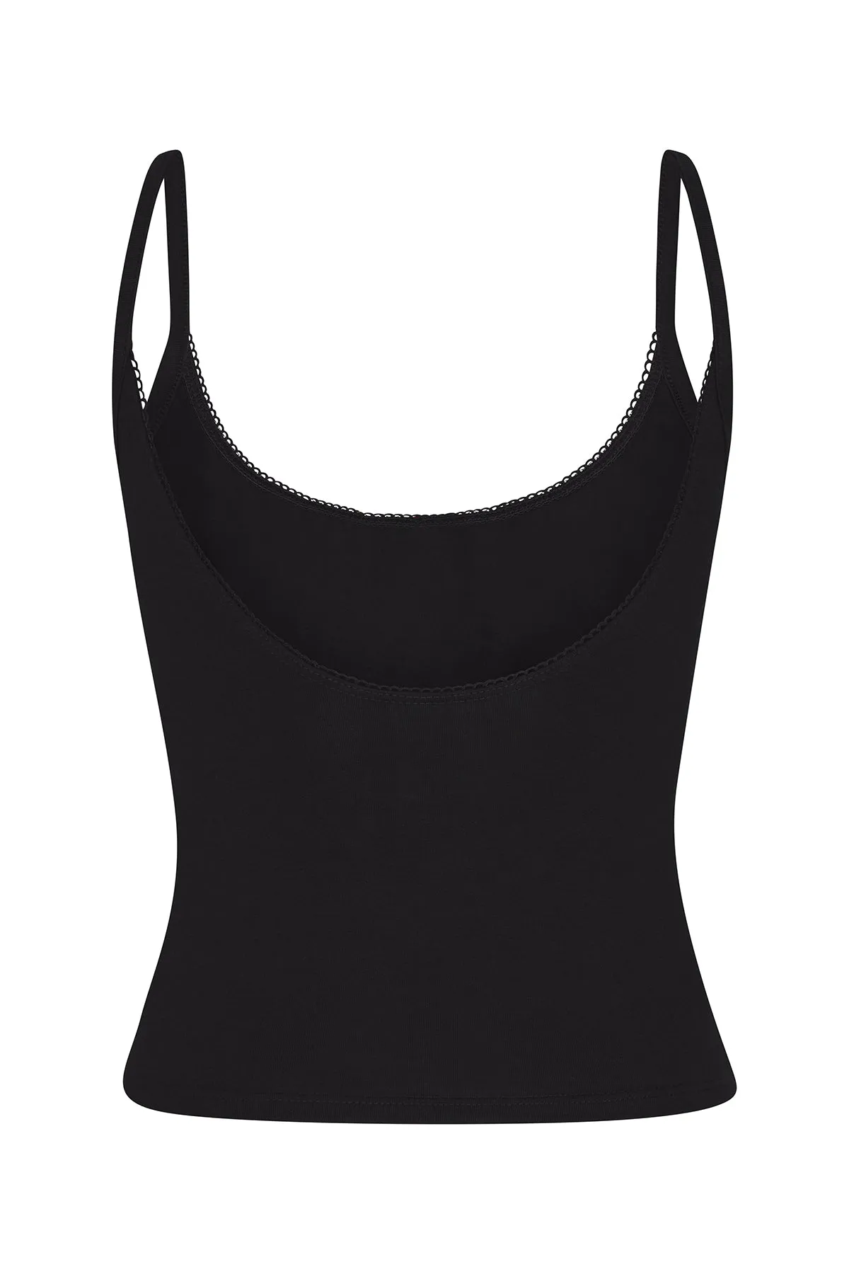 SCOOP BACK CAMI IN ONYX