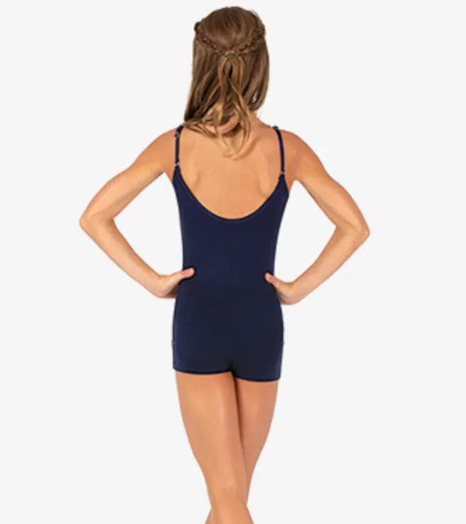 Seamless Camisole Tank Leotard -- Navy -- Youth