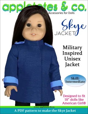 Skye Jacket 18 Inch Doll Sewing Pattern