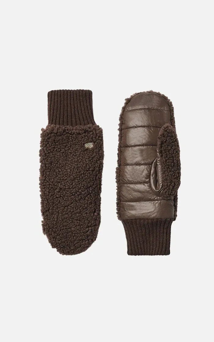 SOIA&KYO ALINA - Sustainable Faux Sherpa Puffer Mittens