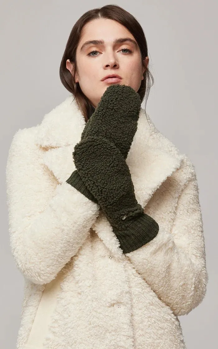 SOIA&KYO ALINA - Sustainable Faux Sherpa Puffer Mittens