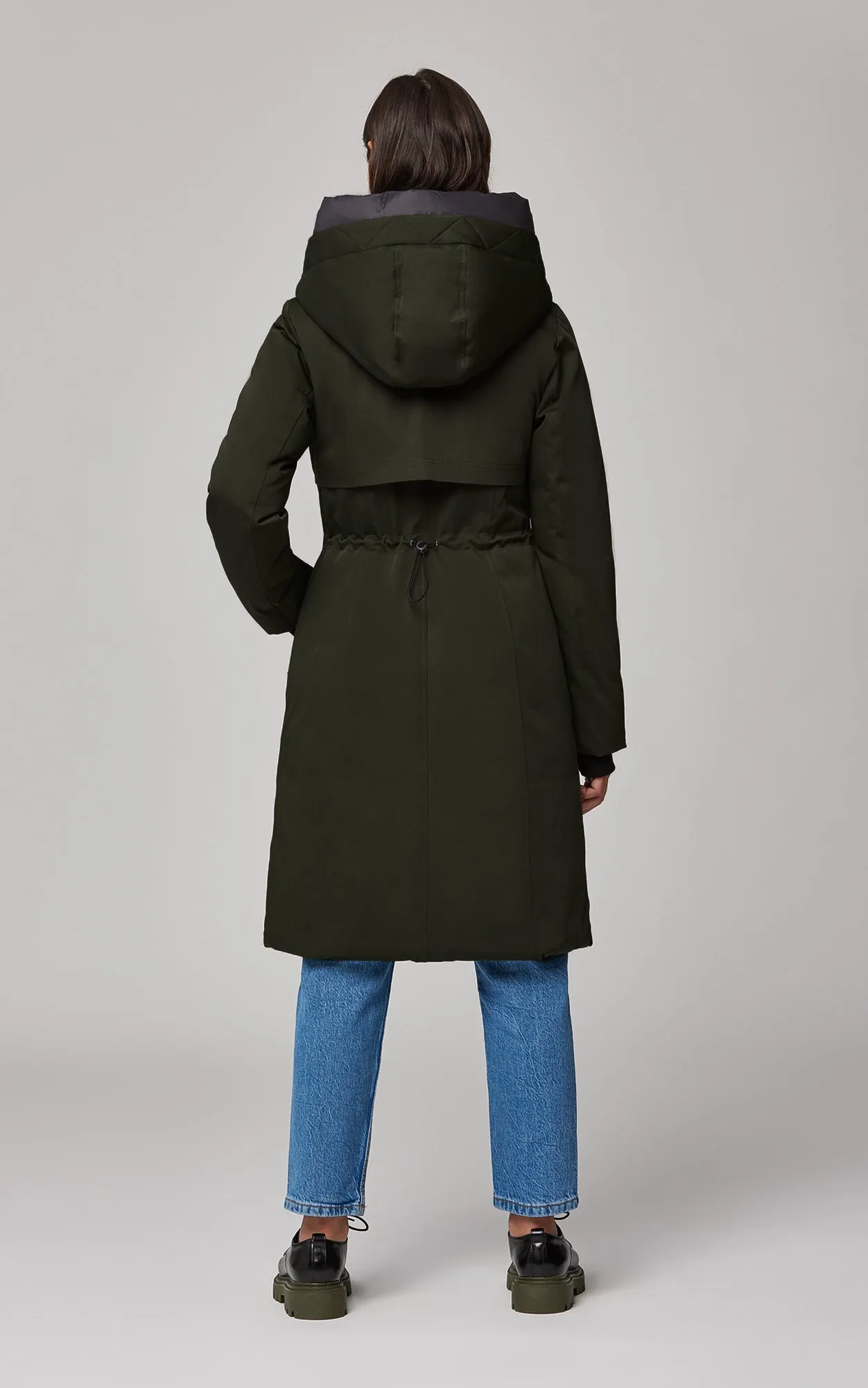 SOIA&KYO SAMARA-TD - Semi-Fitted Classic Down Coat With Hood