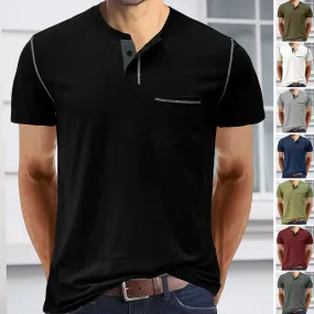 Solid Color Casual Short Sleeve T-Shirt