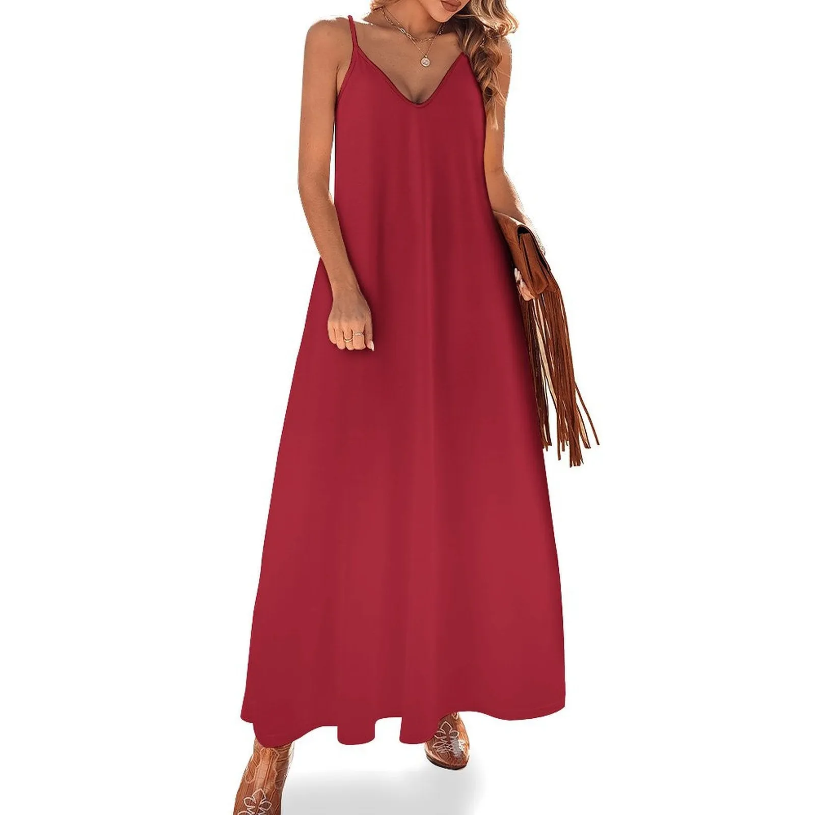 Spaghetti Strap Ankle-Length Dress Long dress Tamarillo