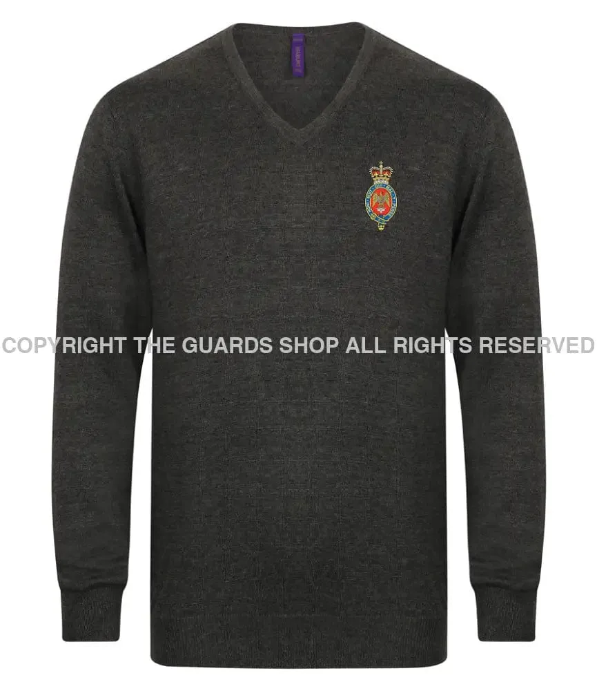 The Blues and Royals Lightweight V Neck Sweater