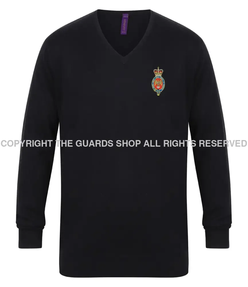 The Blues and Royals Lightweight V Neck Sweater