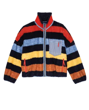 The Plush Terrain Full-Zip. -- Canoe Stripe